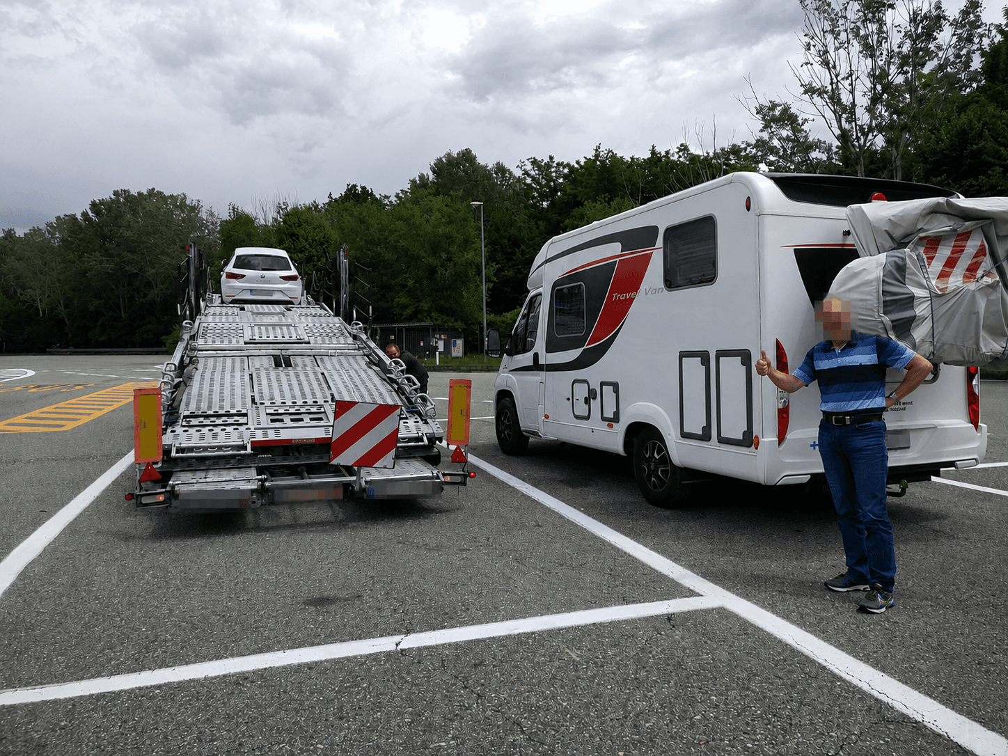 Transport av husbilar